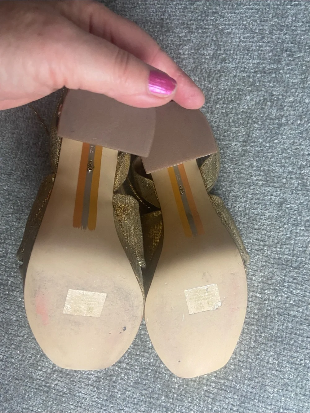 Sam Edelman sparkling gold